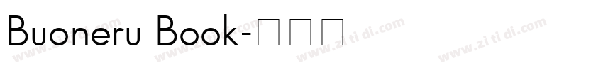 Buoneru Book字体转换